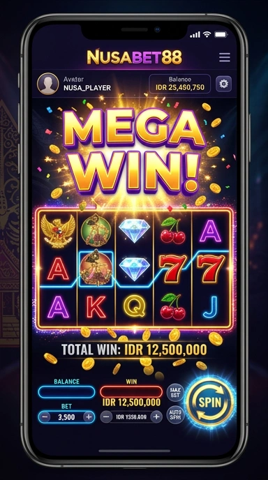 Tampilan antarmuka nusabet88 yang intuitif dan mudah dinavigasi.